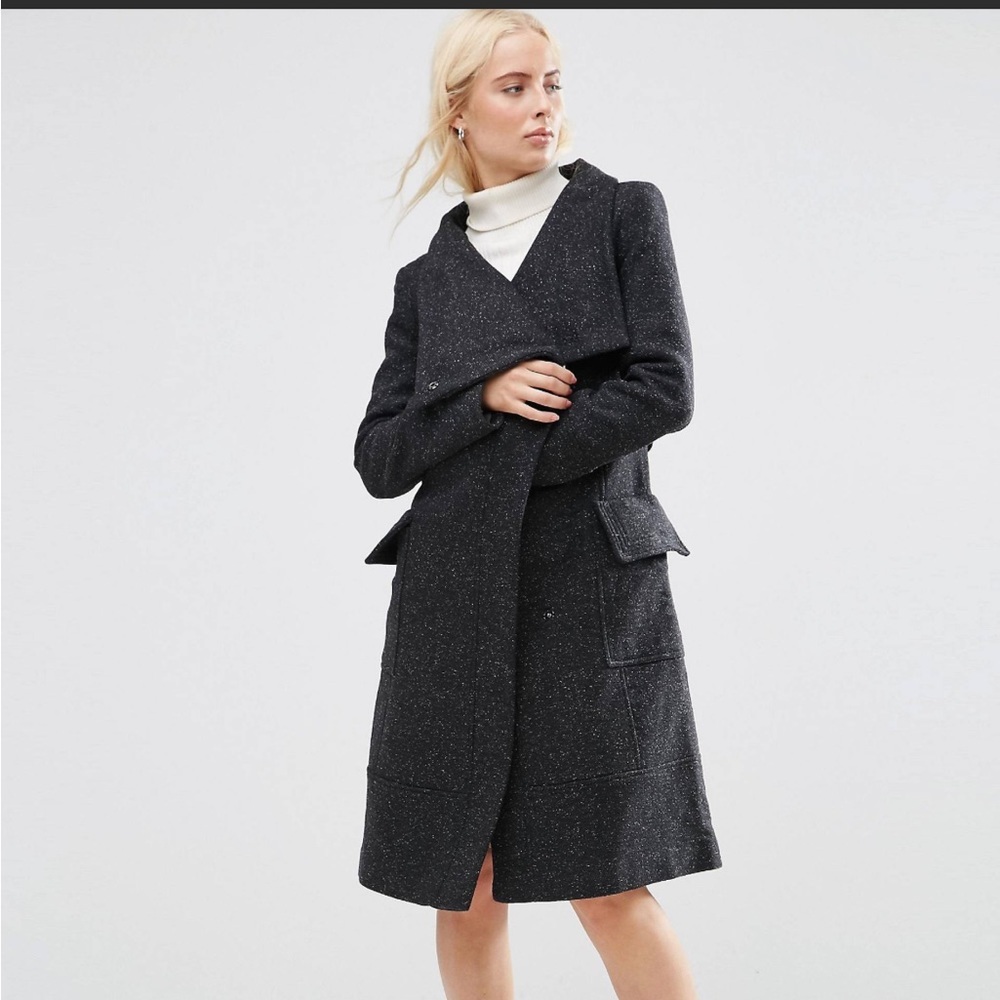 ASOS wool blend coat size US 4